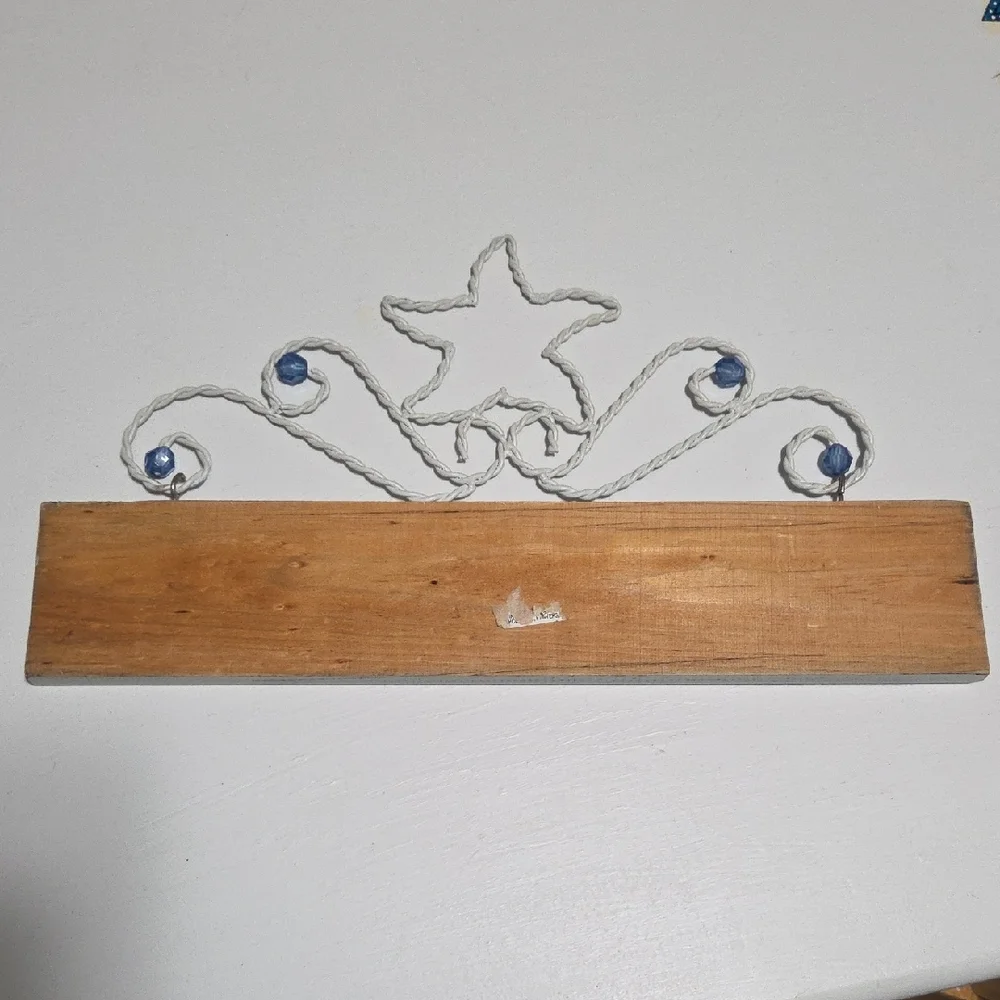 Wood And Metal Beach Sign